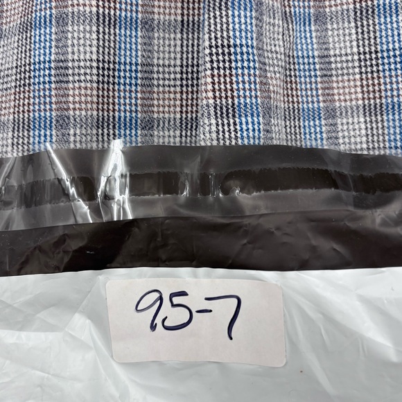 Cutter & Buck Blue Gray Plaid Long Sleeve Button Up Shirt Men’s Big 4XB Career - Picture 10 of 10